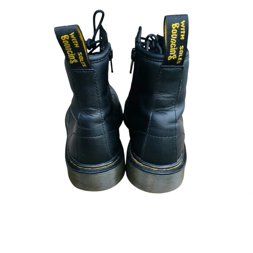 Dr. Martens 1460 J Women's Patent Leather Boots, Size 5 - Black